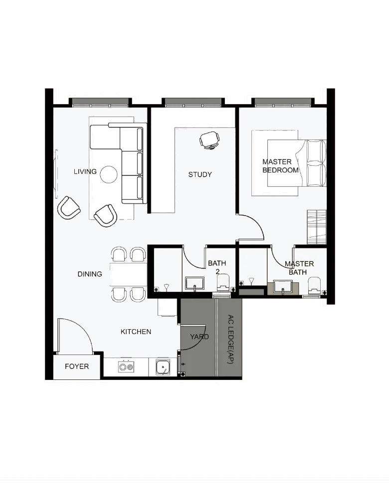 M Amaya Type A floor plan