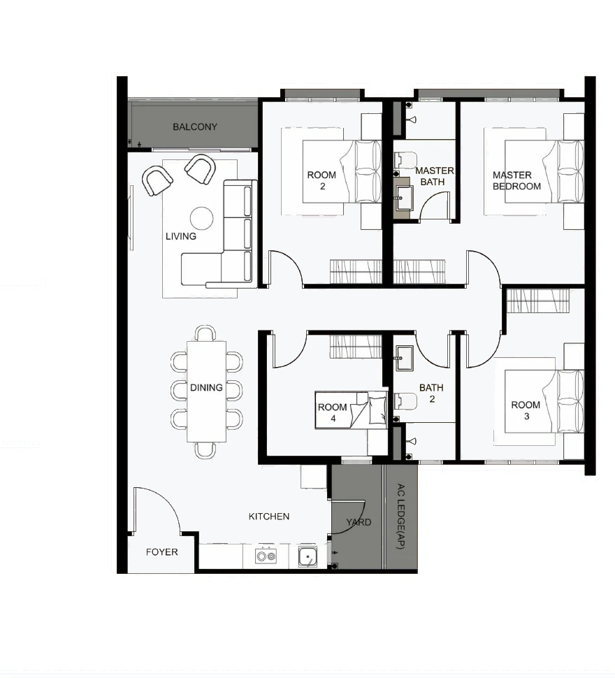 M Amaya Type C floor plan