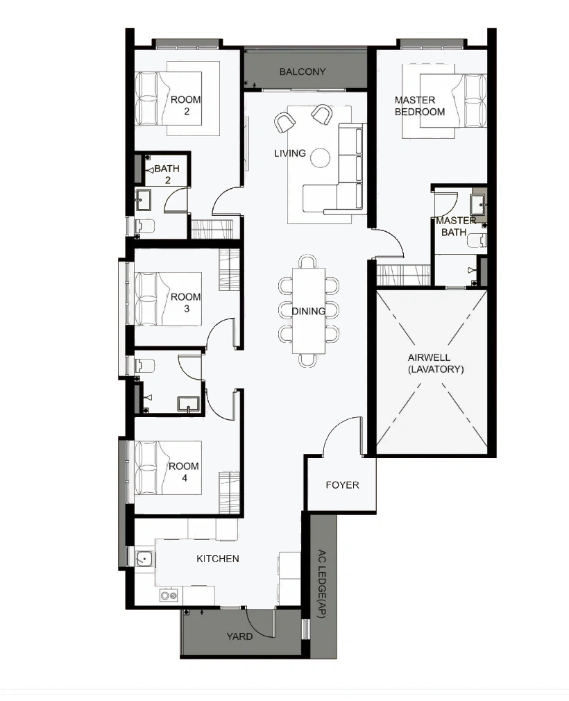 M Amaya Type D floor plan