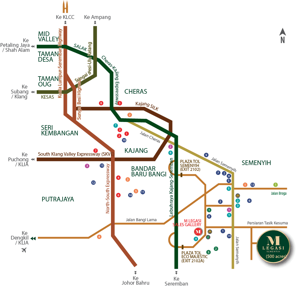 M Legasi location map
