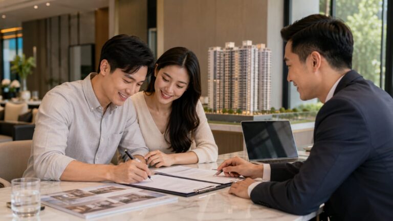 Conceptual property buyer education image for property booking fee Malaysia developer and project background review by Louis Property Insights