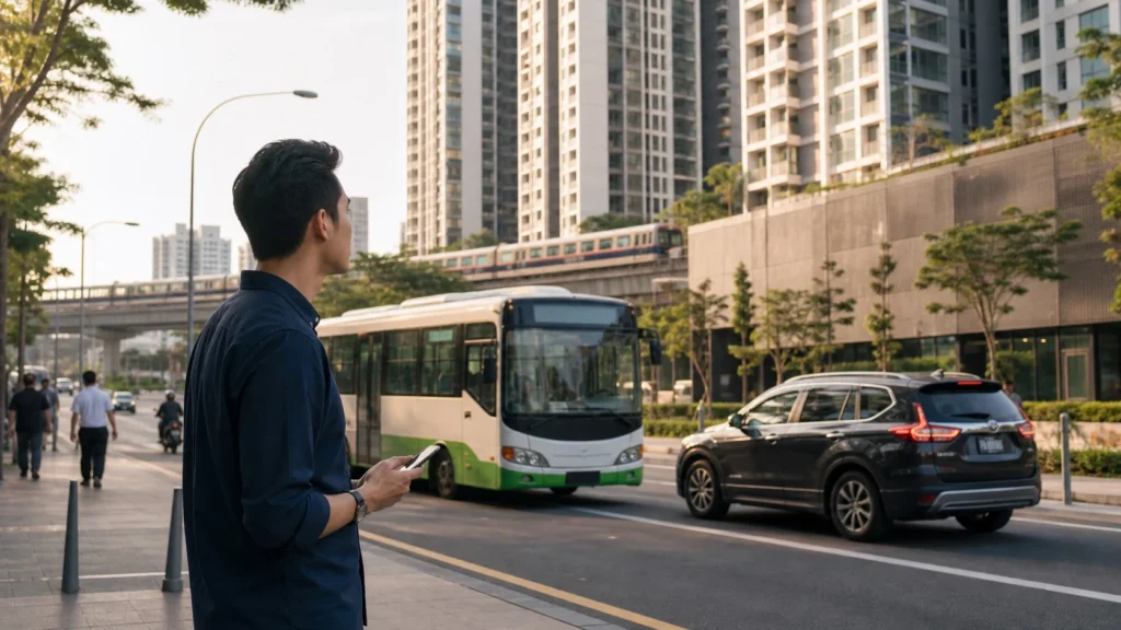 Buyer evaluating M Aurora rail shuttle and Old Klang Road connectivity