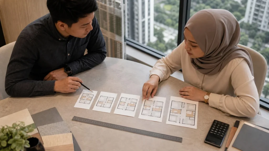 Buyer evaluating M Aurora unit prices PSF and full buying cost