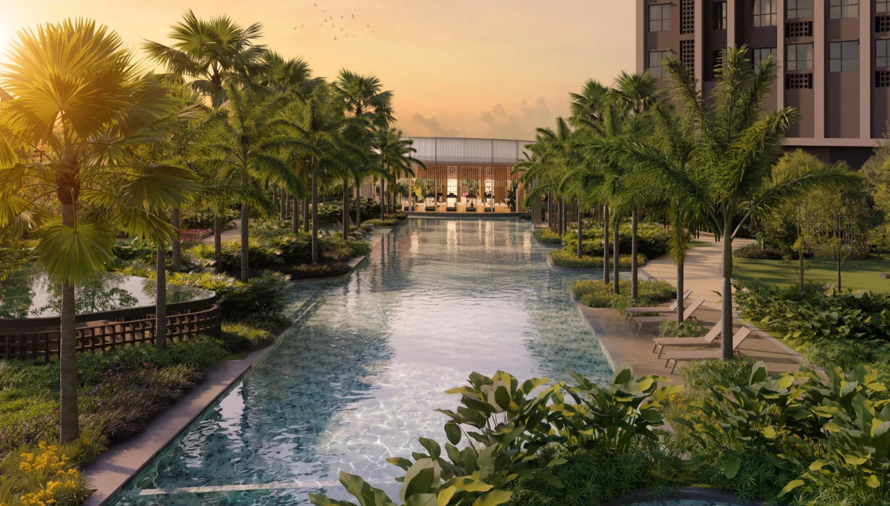 Ophira Resort Residences Lap Pool, artist impression
