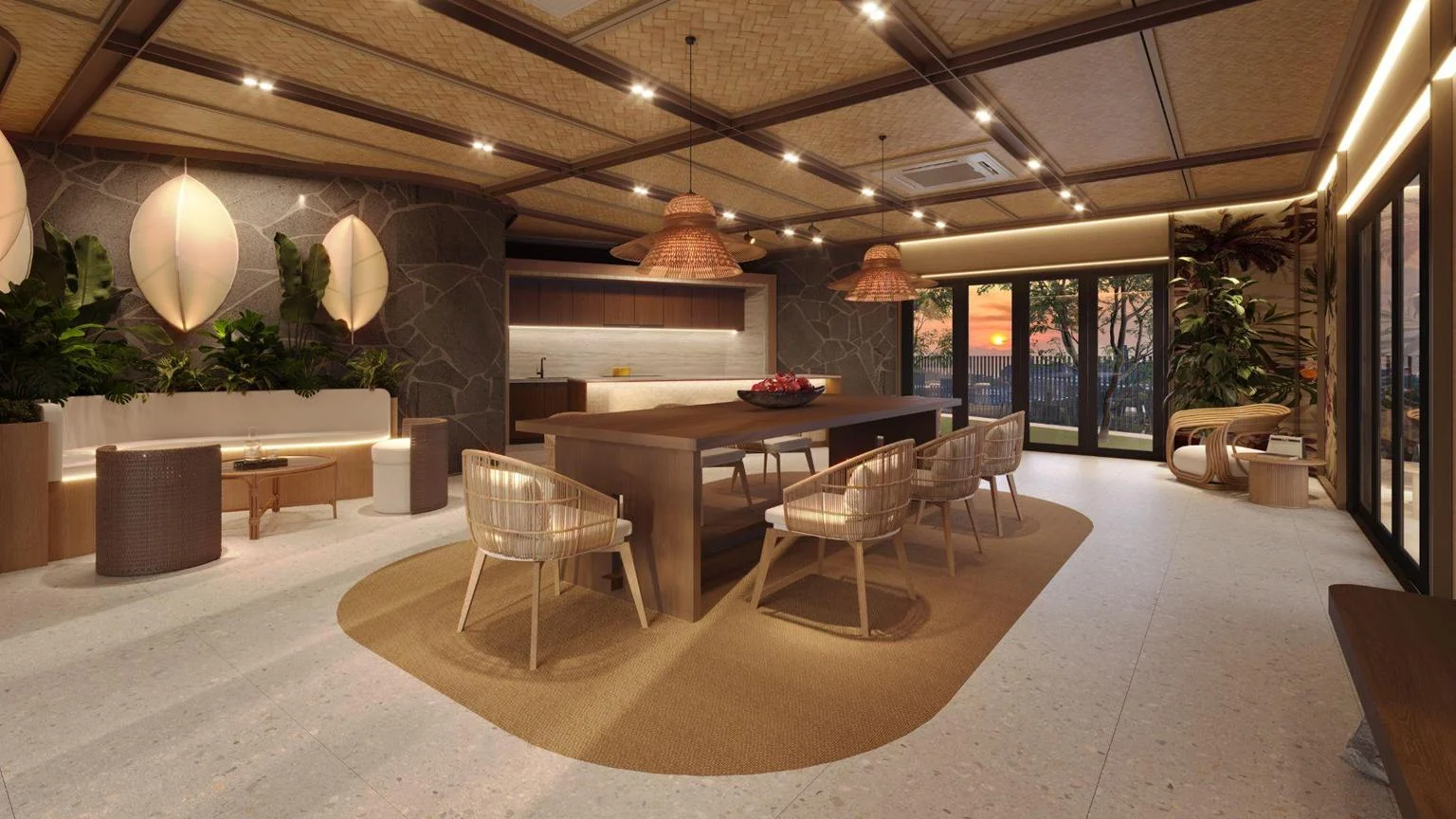 Ophira Resort Residences Social Lounge, artist impression