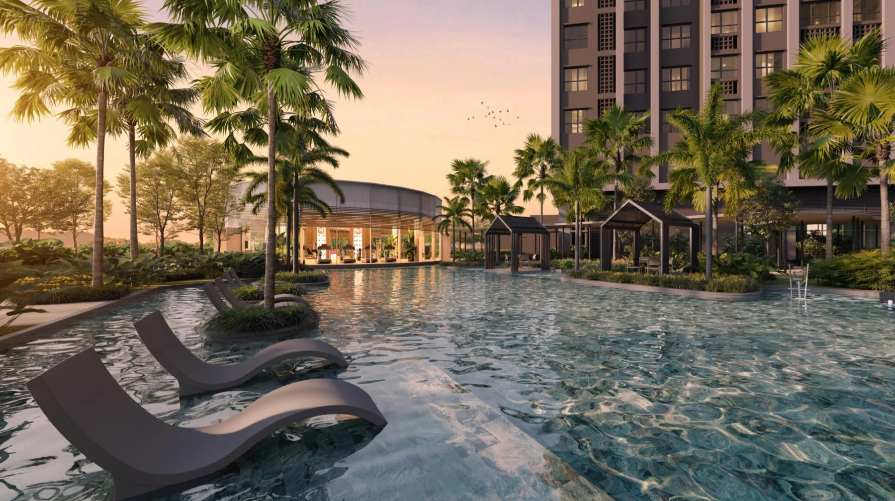 Ophira Resort Residences Wet Deck, artist impression